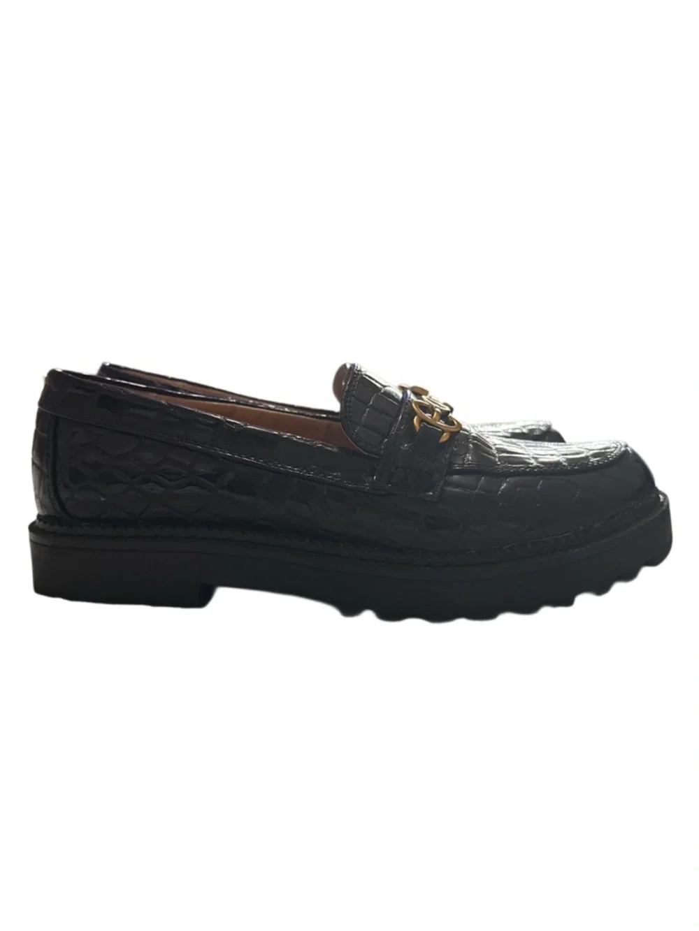 CIRCUS BY SAM EDELMAN DEANA CROC PATENT LOAFERS